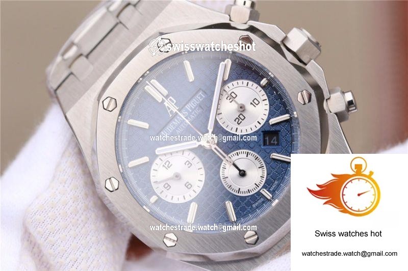 Audemars Piguet Royal Oak Chronograph 26331ST.OO.1220ST.01 OM Factory Blue Dial 4