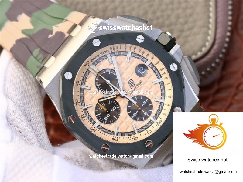 Audemars Piguet Royal Oak Offshore 44MM 26400SO.OO.A054CA.01 JF Factory Beige Dial 4