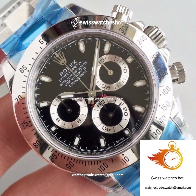 Rolex Daytona Cosmograph 116520 Noob Factory Black Dial 4