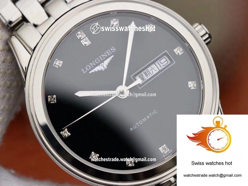 Longines Flagship Double Calendar L4.899.4.12.6 GK Factory Black Dial 4