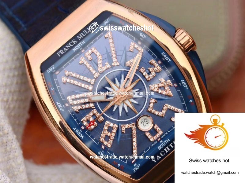 Franck Muller Vanguard V45 25th Anniversary Blue Dial 4