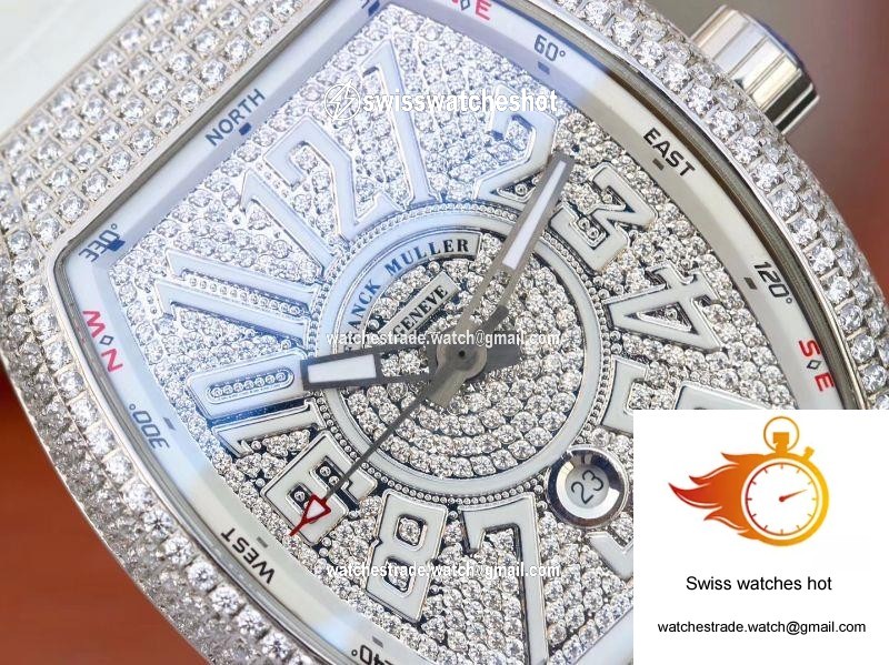 Franck Muller Vanguard V45.SC.DT.D.NBR.CD.5N.NR Diamond Dial 4