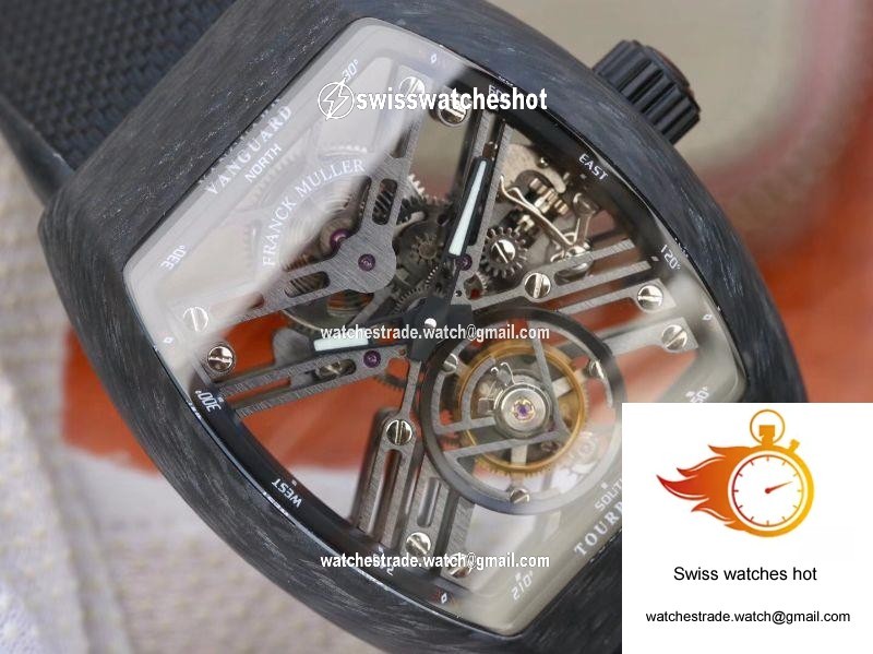 Franck Muller Vanguard Skeleton V45 T SQT Tourbillon Skeleton Dial 4