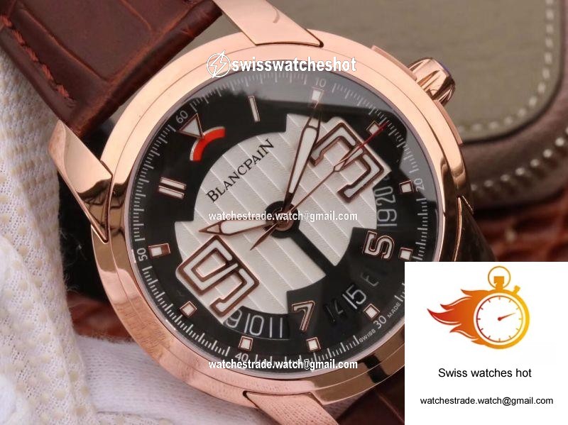 Blancpain L-EVOLUTION 8805-1134-53B Rose Gold Case Black Dial 4