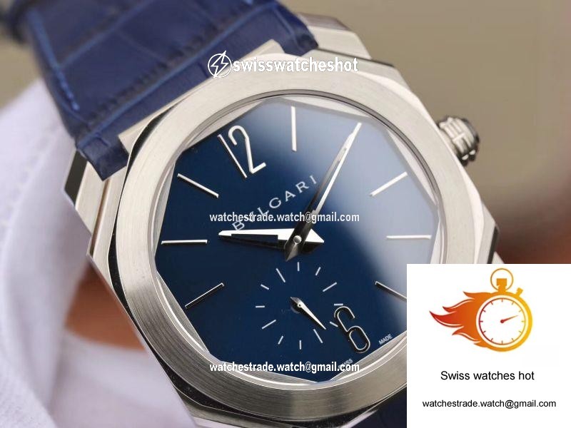 Bvlgari Octo Finissimo Extra Thin Automatic 103035 Blue Dial 4