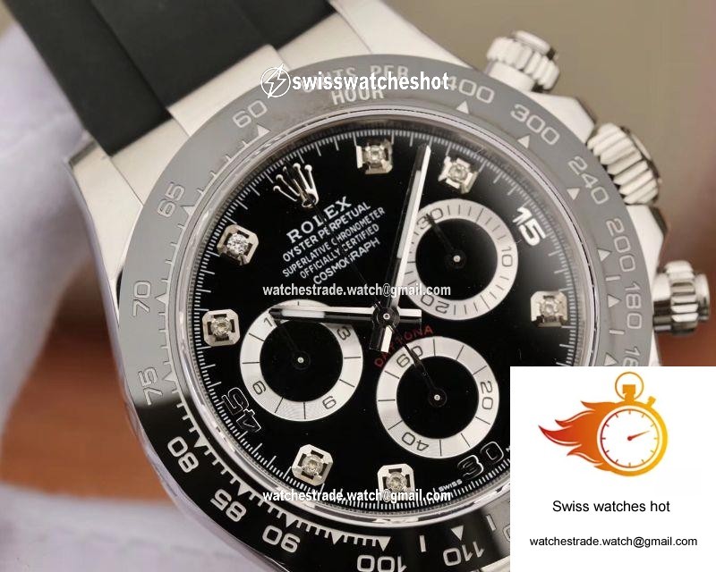 Rolex Daytona Cosmograph 116519 Noob Factory Black Dial 4