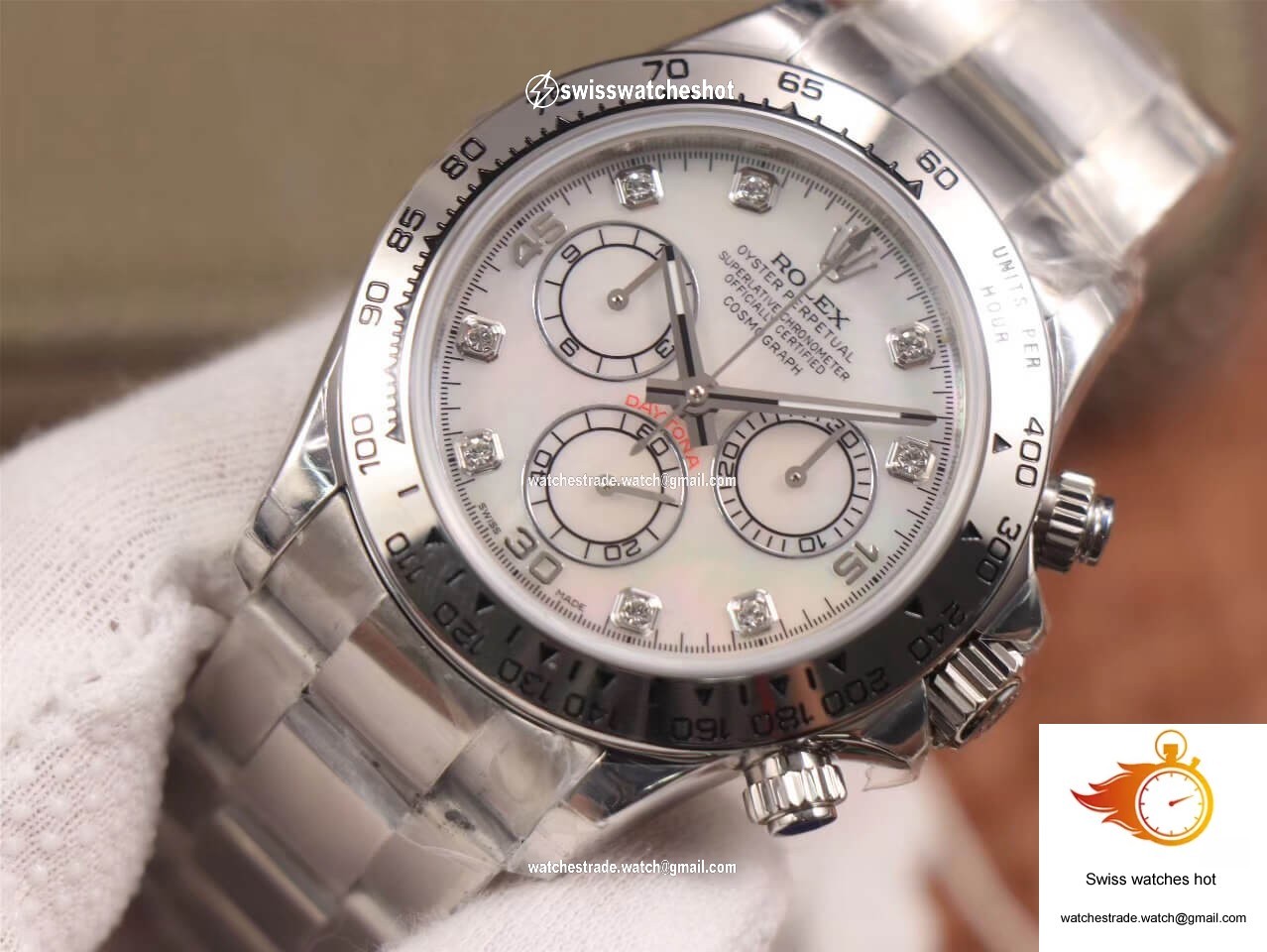 Rolex Daytona Cosmograph 116520-78590 JH Factory Diamond Dial 4