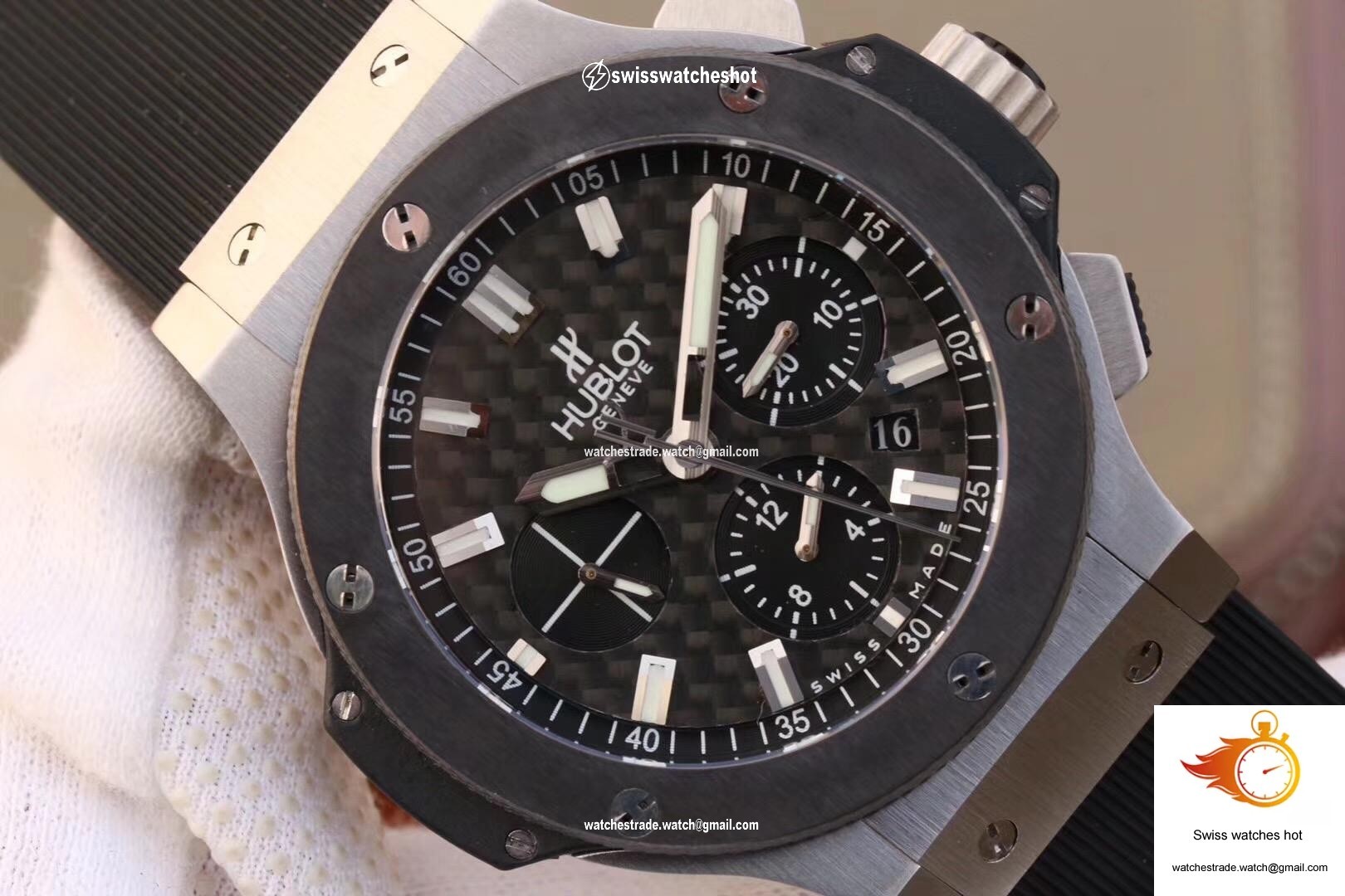 Hublot Big Bang Steel Ceramic 301.SB.131.RX HBB V6 Factory Carbon Fiber Dial 4