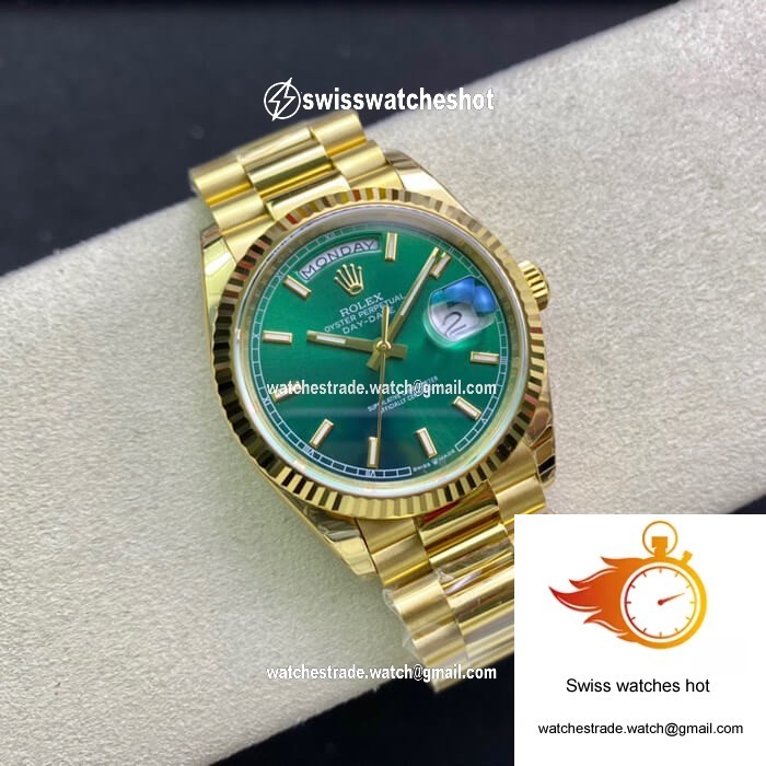 Rolex Day Date 118238 EW Factory Green Dial 5
