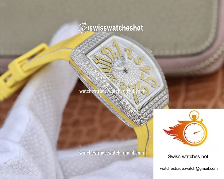 Franck Muller Vanguard Ladies ABF Factory Cowhide Strap 5