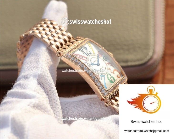 Franck Muller LONG ISLAND 952 Ladies ABF Factory Rose Gold With Diamonds 5