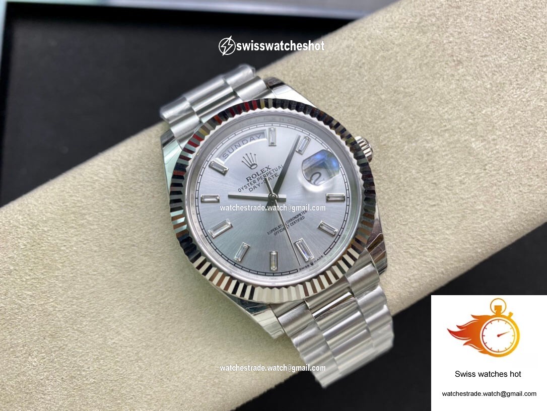 Rolex Day Date M228239-0003 EW Factory Silver Dial 5