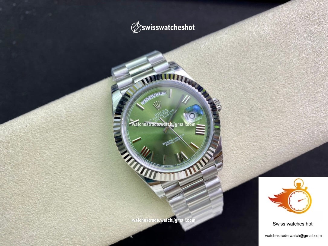Rolex Day Date M228239-0033 EW Factory Olive Green Dial 5