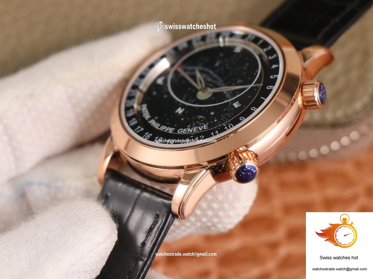 Patek Philippe Grand Complications 6102 TW Factory Rose Gold Black Dial 5