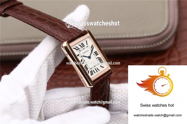 Cartier Tank W5200025 K11 Factory White Dial 5