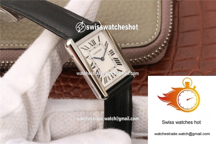 Cartier Tank WSTA0028 K11 Factory White Dial 5