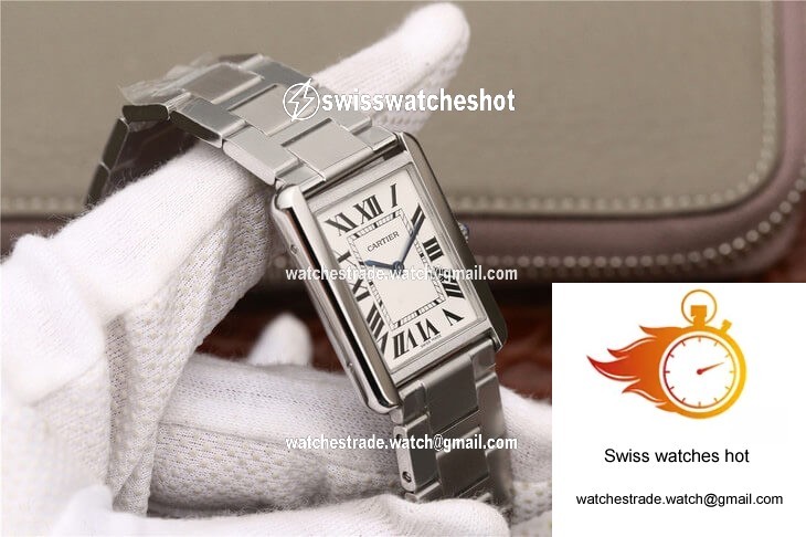 Cartier Tank W5200013 K11 Factory White Dial 5