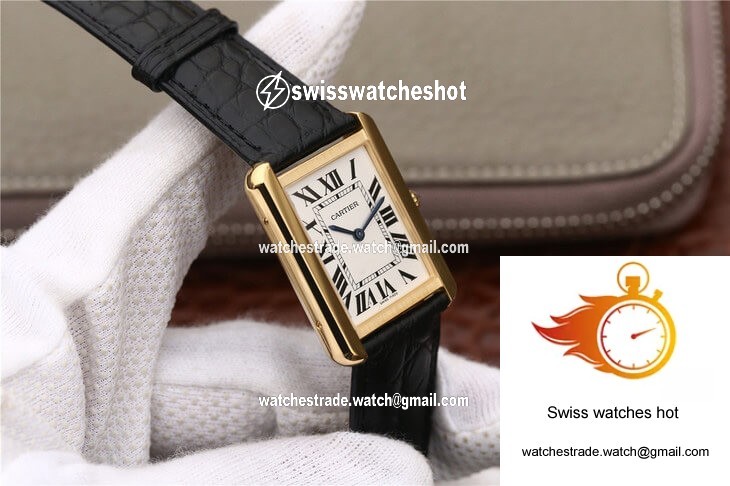 Cartier Tank W5200002 K11 Factory White Dial 5