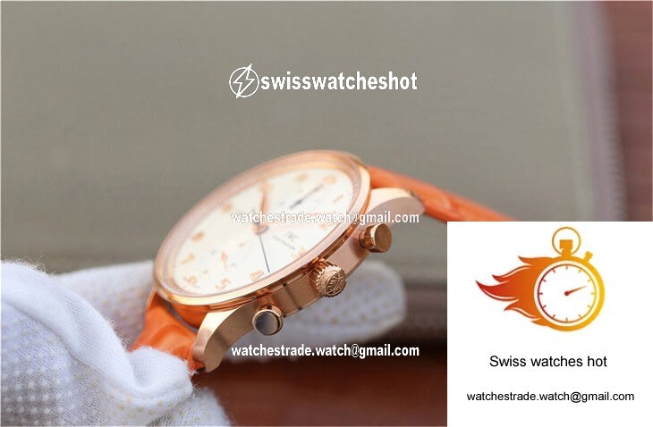 IWC Portuguese ZF Factory Orange Cowhide Strap 5