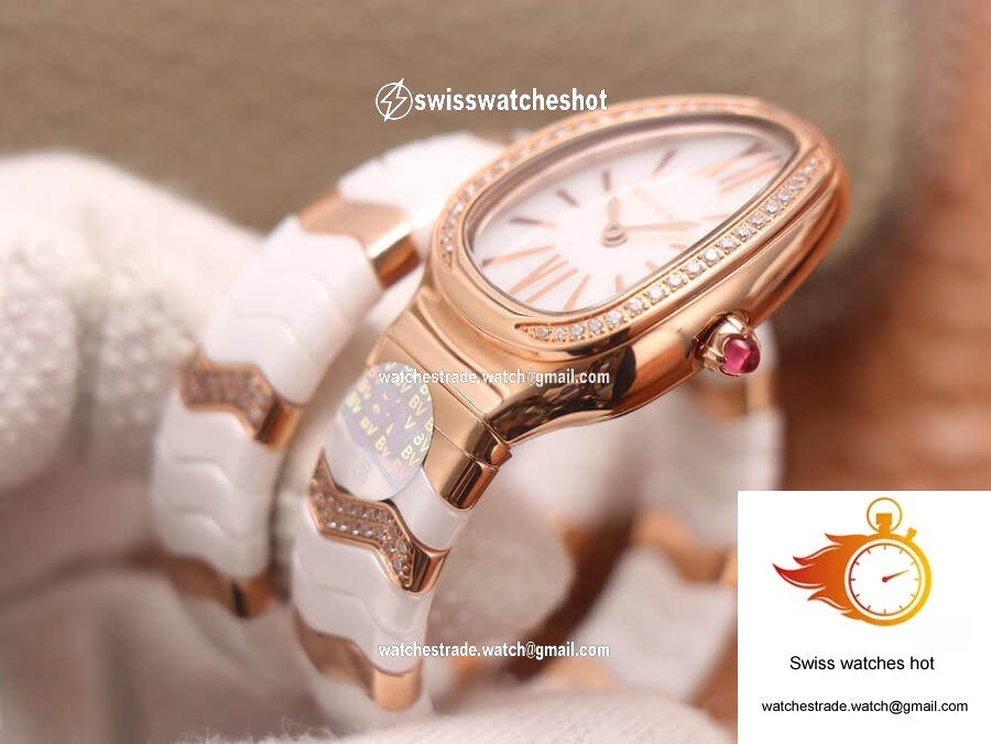 Bvlgari Serpenti 102202 BV Factory Rose Gold White Dial 5