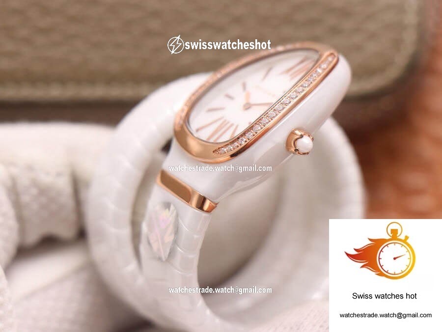 Bvlgari Serpenti 102613 BV Factory White Ceramic Dial 5