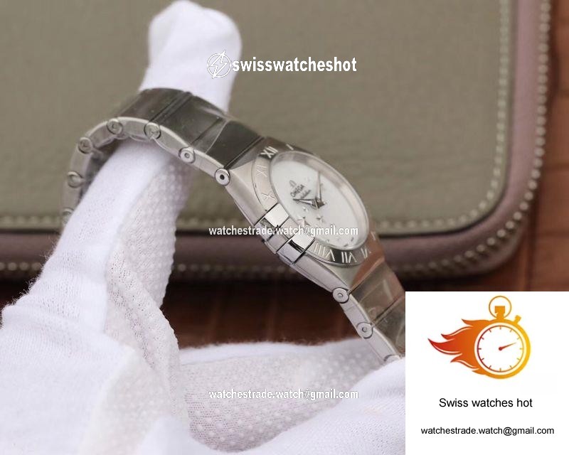 Omega Constellation Quartz Ladies 27mm TW Factory White Dial 5