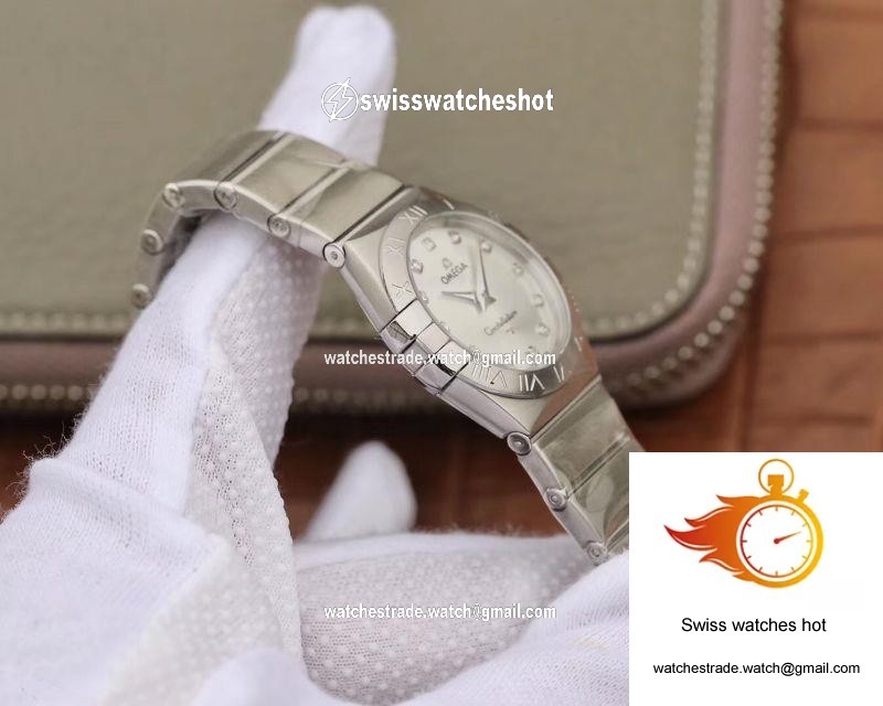 Omega Constellation Ladies 123.10.27.60.55.001 TW Factory Silver Dial 5
