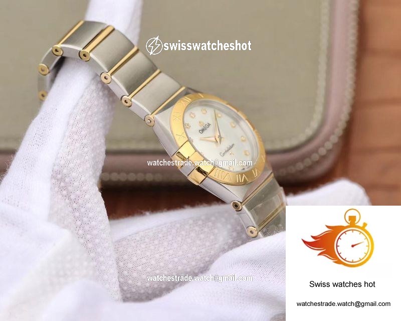 Omega Constellation Ladies 1371.71.00 TW Factory White Mother-Of-Pearl Dial 5
