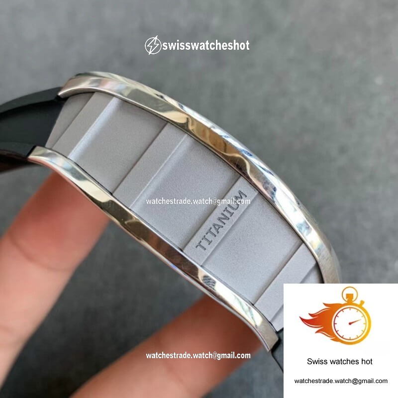 Richard Mille RM011 KV Factory Black Rubber Strap 5