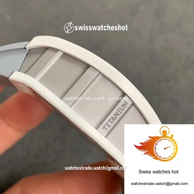Richard Mille RM-011 KV Factory White Ceramic Case 5