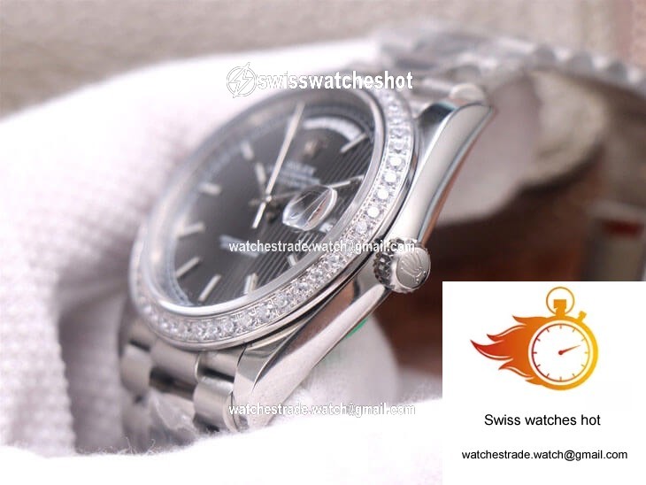 Rolex Day-Date M228349RBR-0008 EW Factory White Gold Grey Dial 5