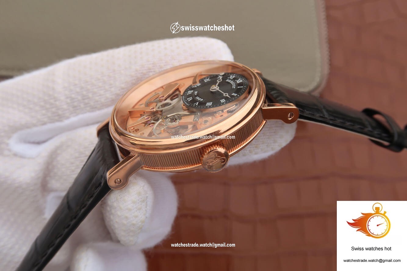 Breguet Tradition 7057BR/R9/9W6 Rose Gold Skeleton Dial 5