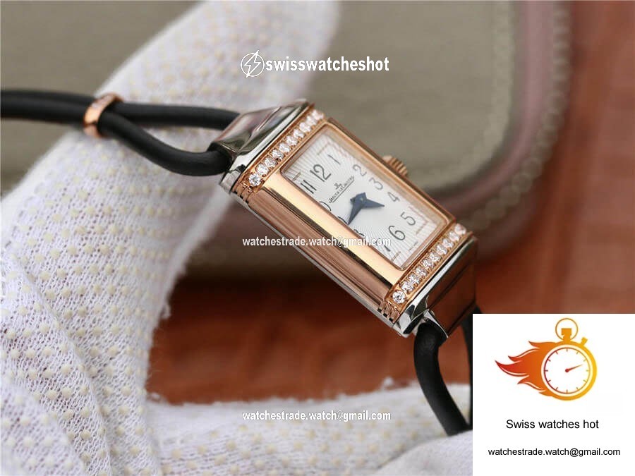 Jaeger-LeCoultre Reverso 3264520 MG Factory Diamond White Dial 5