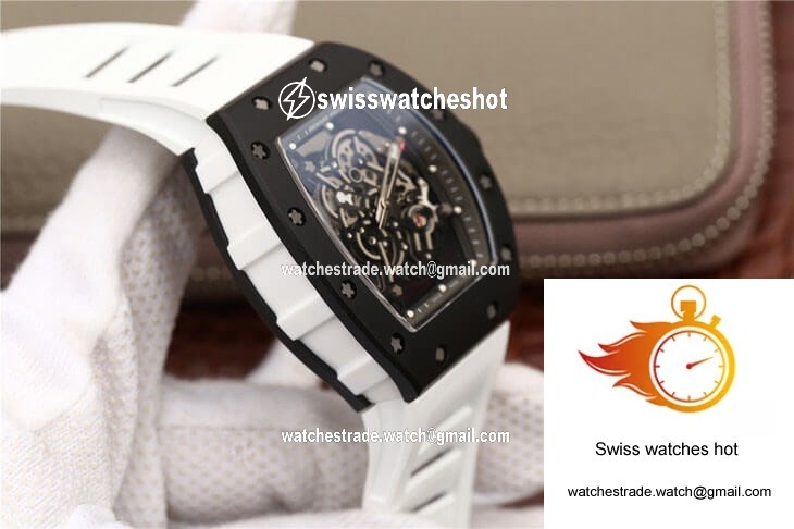 Richard Mille RM055 KV Factory Ceramics White Strap 5