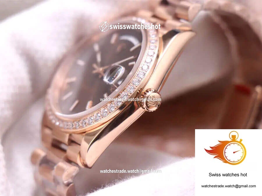 Rolex Day-Date M228345RBR-0005 EW Factory Chocolate Color Dial 5