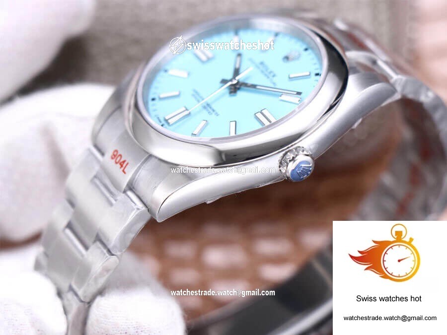Rolex Oyster Perpetual M124300-0006 41MM EW Factory Turquoise Blue Dial 5