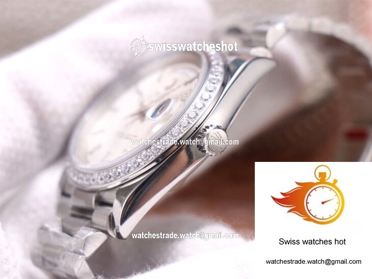 Rolex Day-Date M228349RBR-0007 EW Factory Silver Dial 5