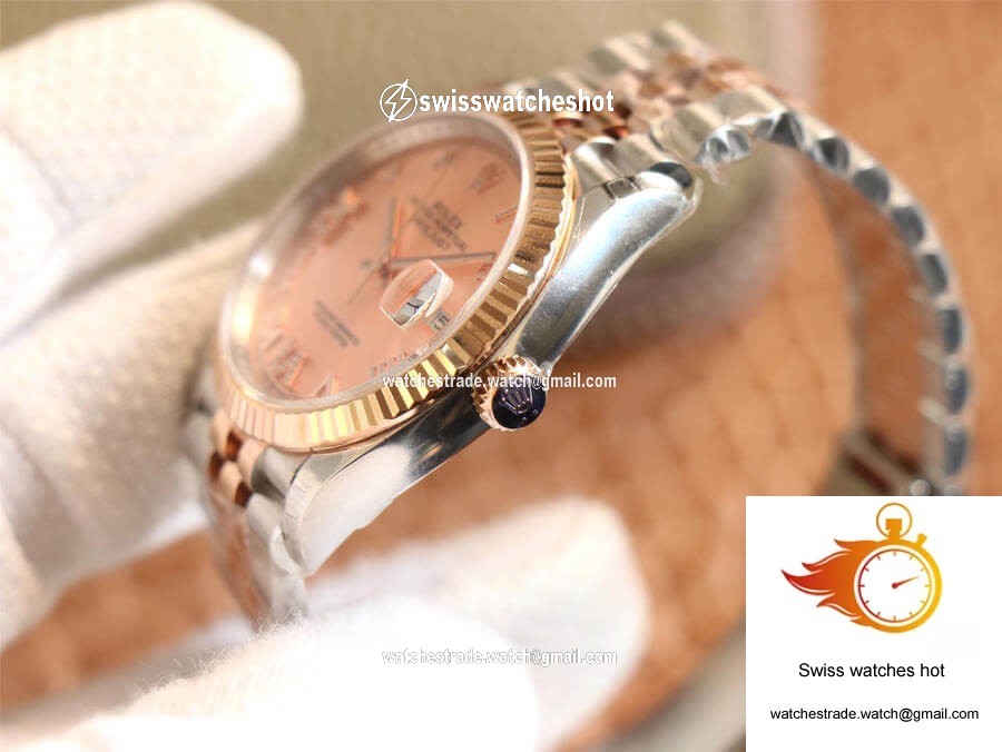 Rolex Datejust M126231-0027 EW Factory Diamonds Rose Gold Dial 5