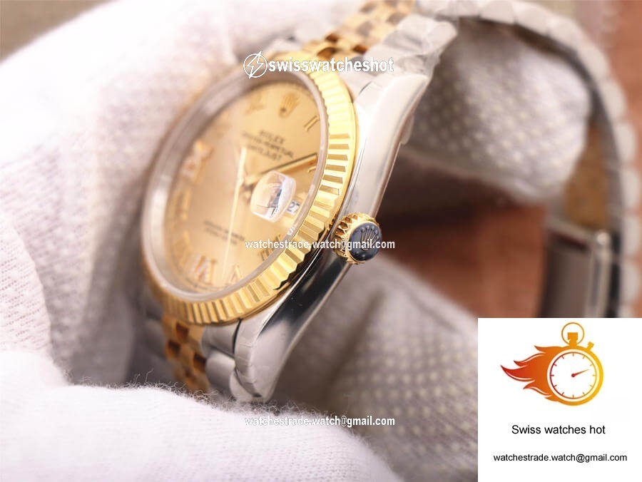 Rolex Datejust 126233 EW Factory Diamond Gold Dial 5