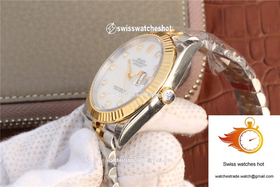 Rolex Datejust M126333-0018 EW Factory Yellow Gold White Dial 5