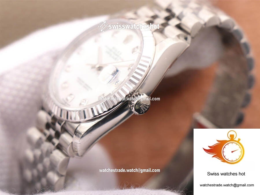 Rolex Datejust M126234-0019 EW Factory White Mother-Of-Pearl Dial 5