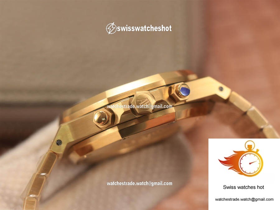 Audemars Piguet Royal Oak Chronograph 26331 OM Factory V2 Yellow Gold Black Dial 5