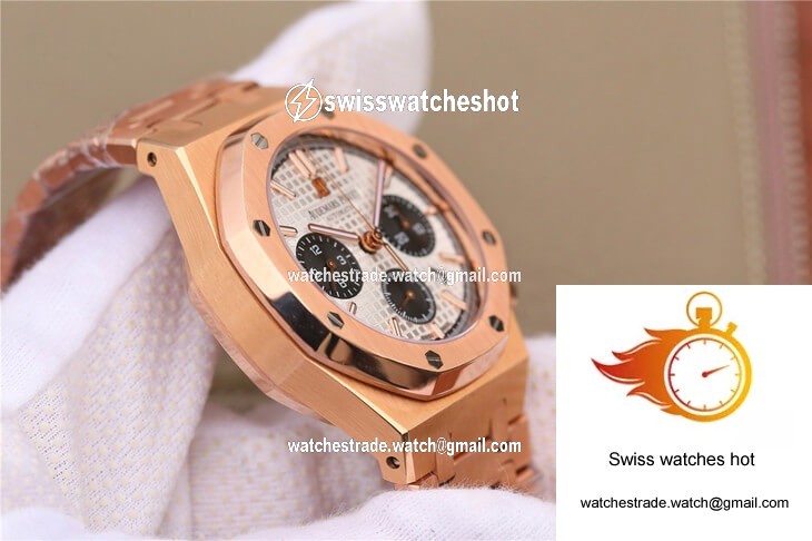 Audemars Piguet Royal Oak 26331 OM Factory Rose Gold White Dial 5
