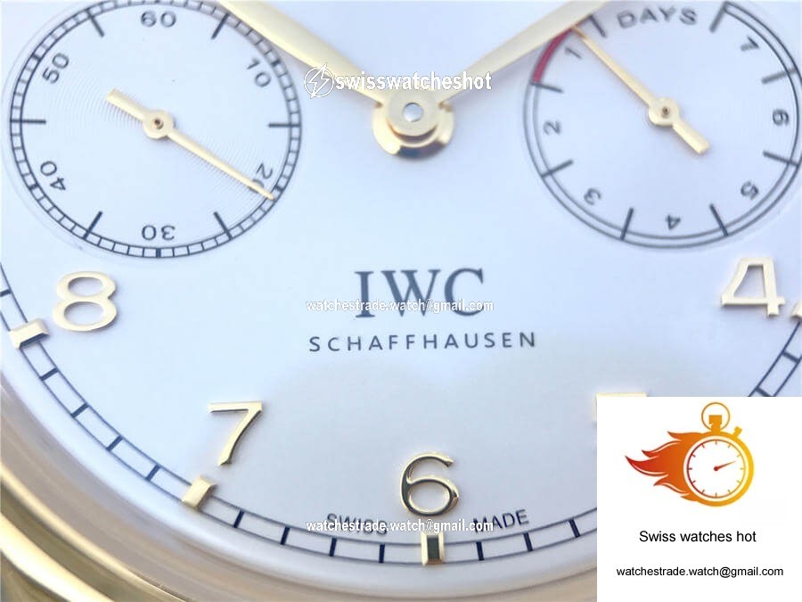 IWC Portugieser IW503502 YL Factory Gold Shell White Dial 5