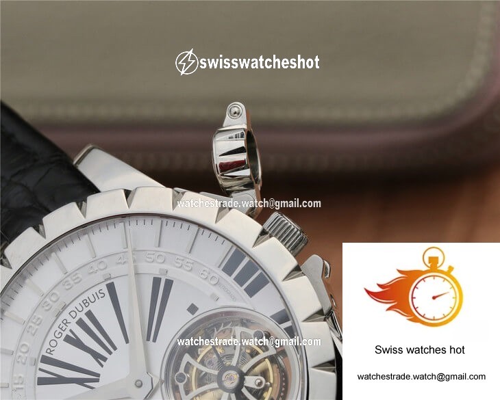 Roger Dubuis Excalibur RDDBEX0250 JB Factory Tourbillon White Dial 5