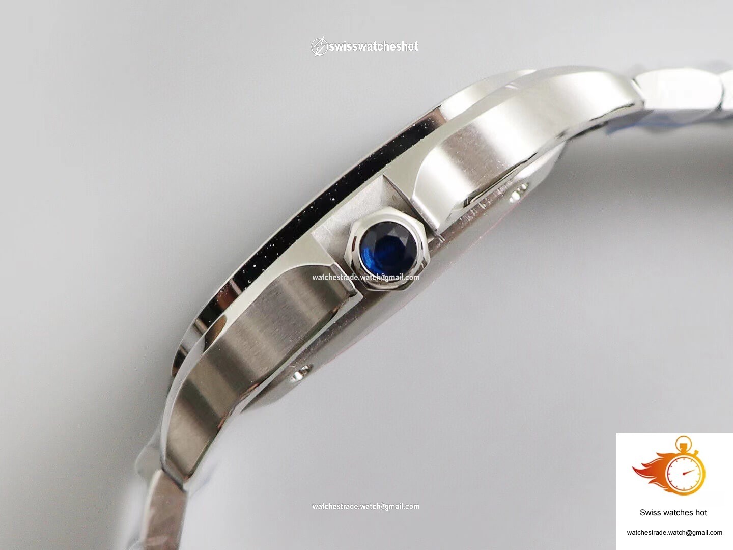 Cartier Santos WSSA0009 BV Factory White Dial 5