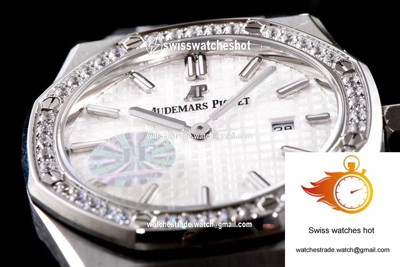 Audemars Piguet Royal Oak Quartz 67651ST.ZZ.1261ST.01 JF Factory White Dial 5