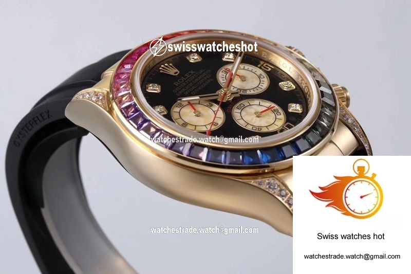 Rolex Daytona 116598RBOW BL Factory Yellow Gold 5
