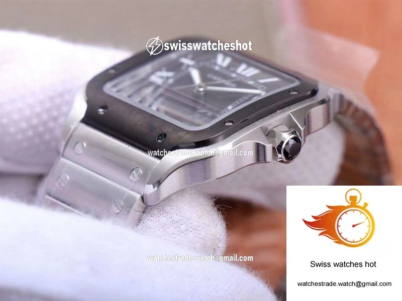 Cartier Santos de Large WSSA0037 V6 Factory Gray Dial 5