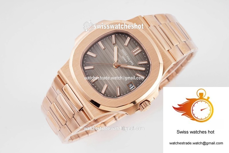 Patek Philippe Nautilus 5711/1R-001 PPF Factory V4 Rose Gold Brown Dial 5
